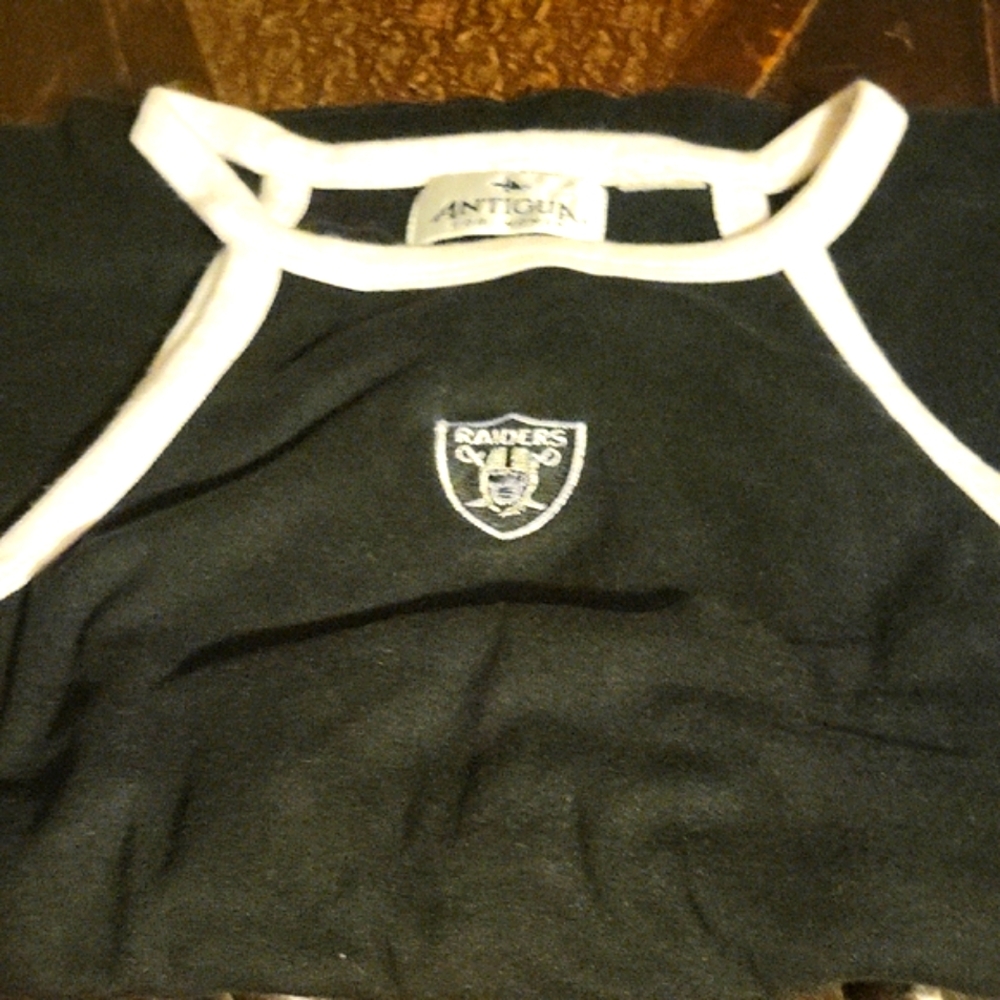 Antigua Black and White Raiders Shirt